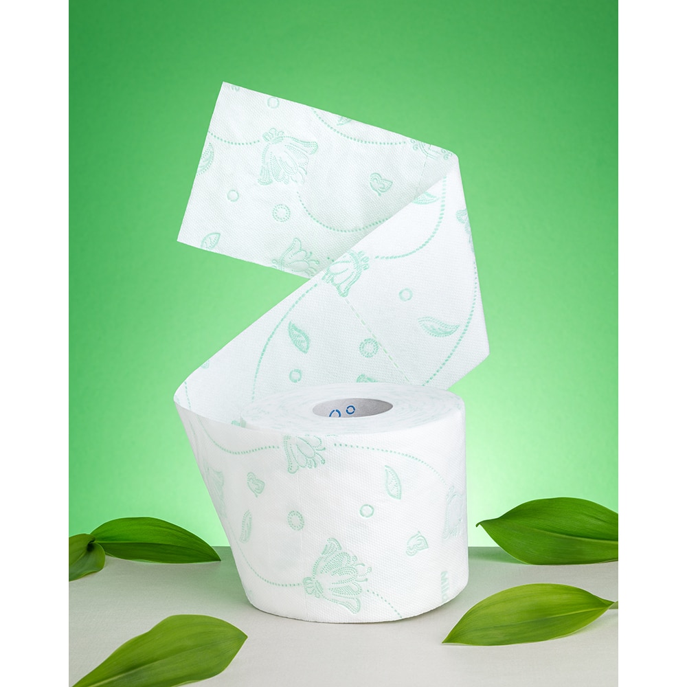 Hartie igienica MILDE Energy Green, 3 straturi, 8 role