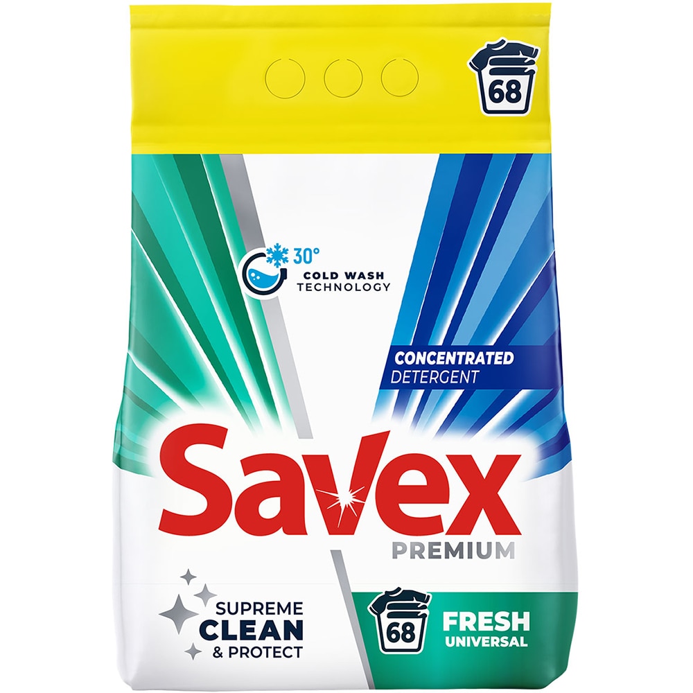 Detergent automat SAVEX Premium Fresh, 5.5 kg, 68 spalari