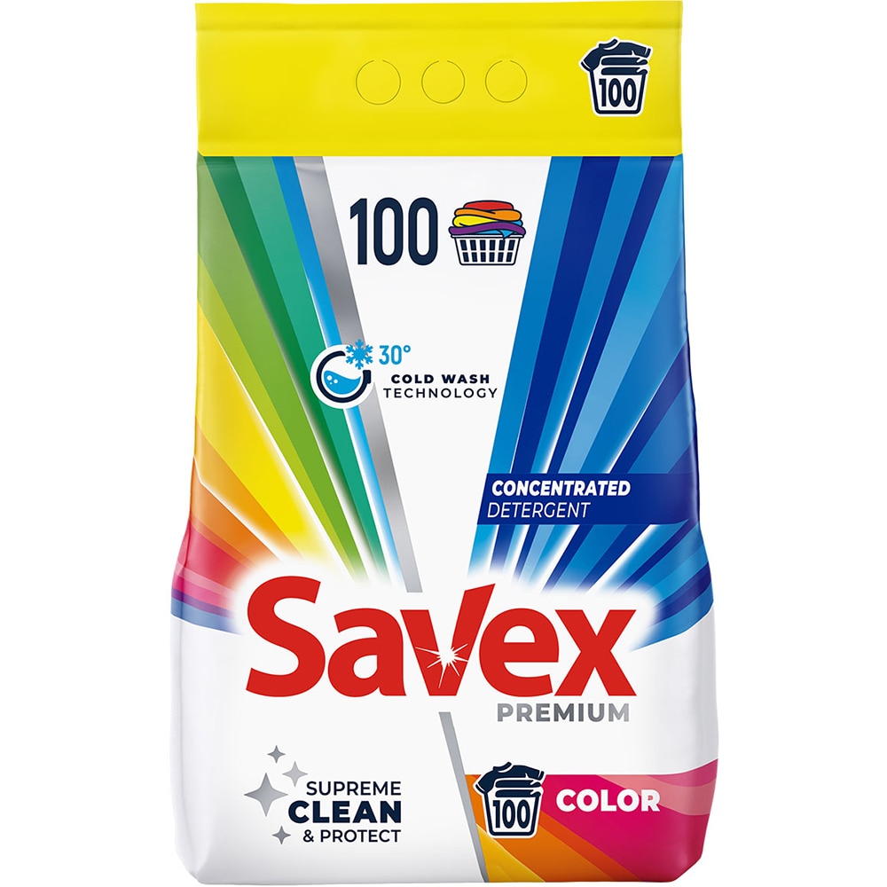 Detergent automat SAVEX Premium Color, 8 kg, 100 spalari