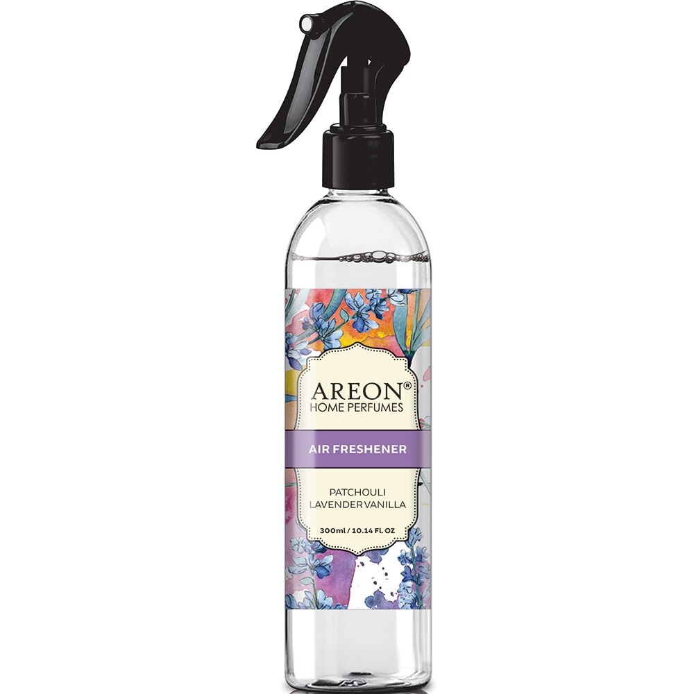 Odorizant camera AREON Home Spray Patchouli Lavender Vanilla, 300 ml