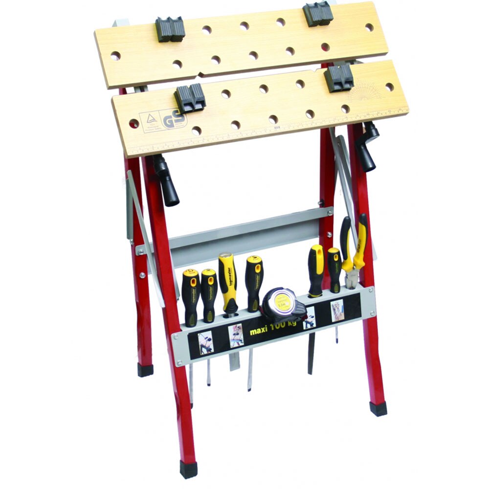 Banc de lucru RAIDER, pliabil, 62x47x76cm