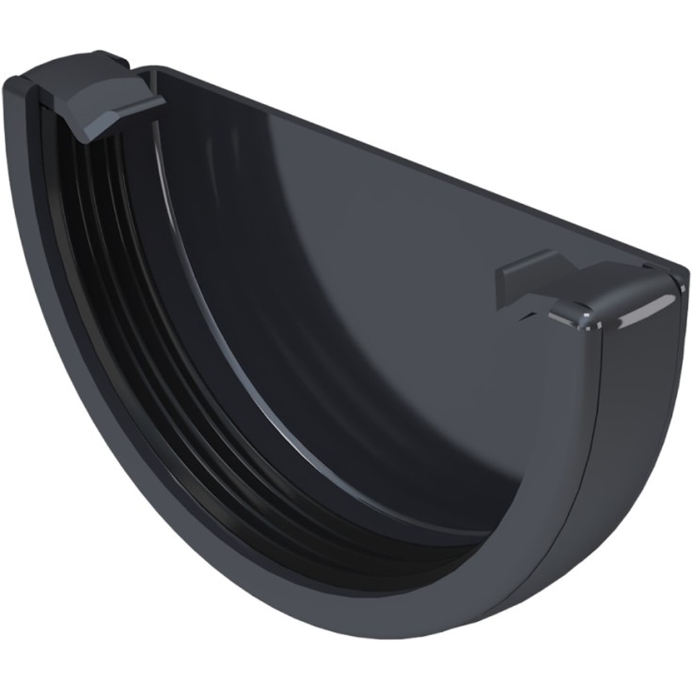 Capac jgheab PVC Devorex Clasic, 120 mm, grafit