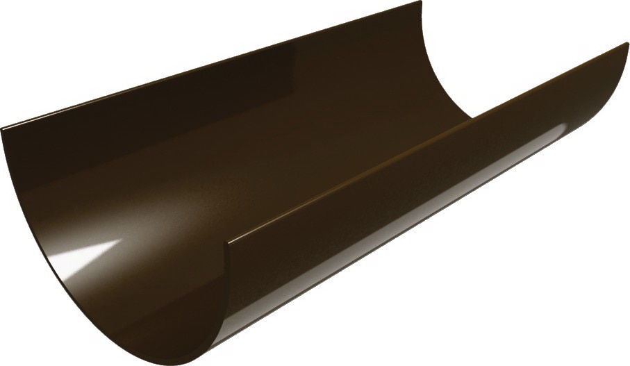 Jgheab PVC, maro, lungime 3 m, diametru 120 mm