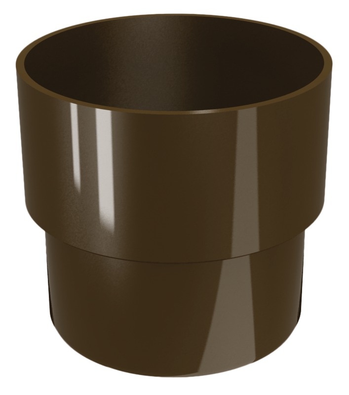 Conector burlan PVC, maro, diametru 80 mm