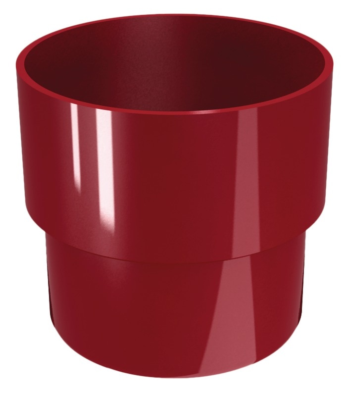 Conector burlan, PVC, rosu, diametru 80 mm