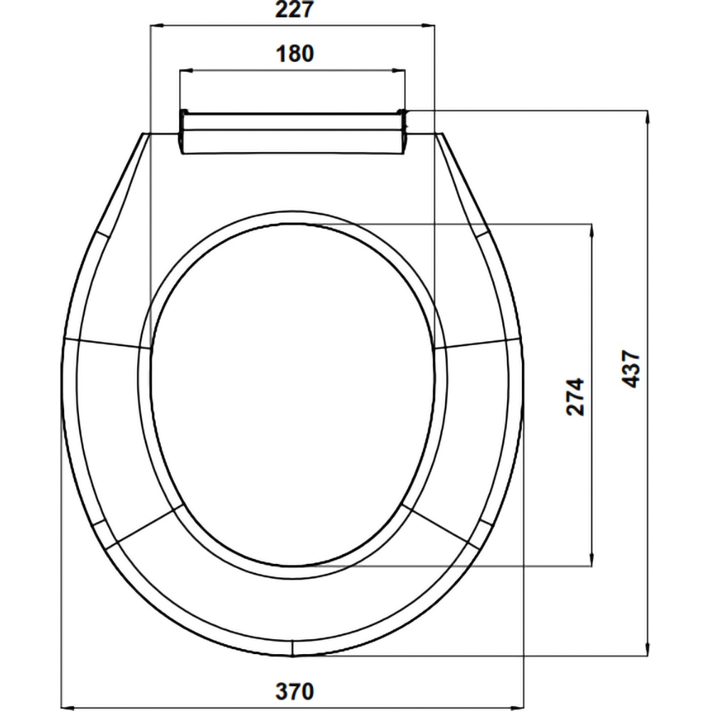 Capac WC Nikiplast Lilia, polipropilena, balamale fixe, alb