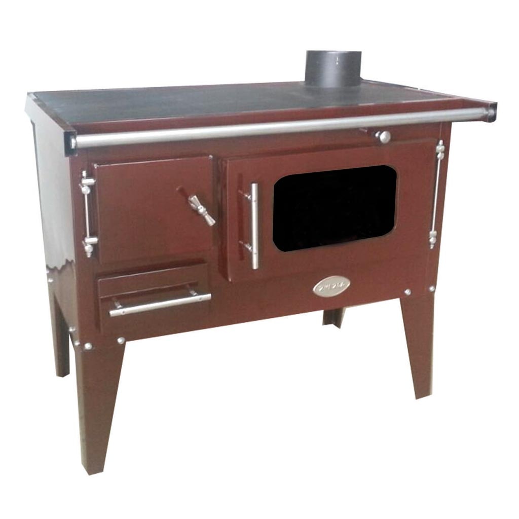 Soba bucatarie din otel, maro, 7 kW, 55 kg, 74 x 52 x 81 cm  Narodna