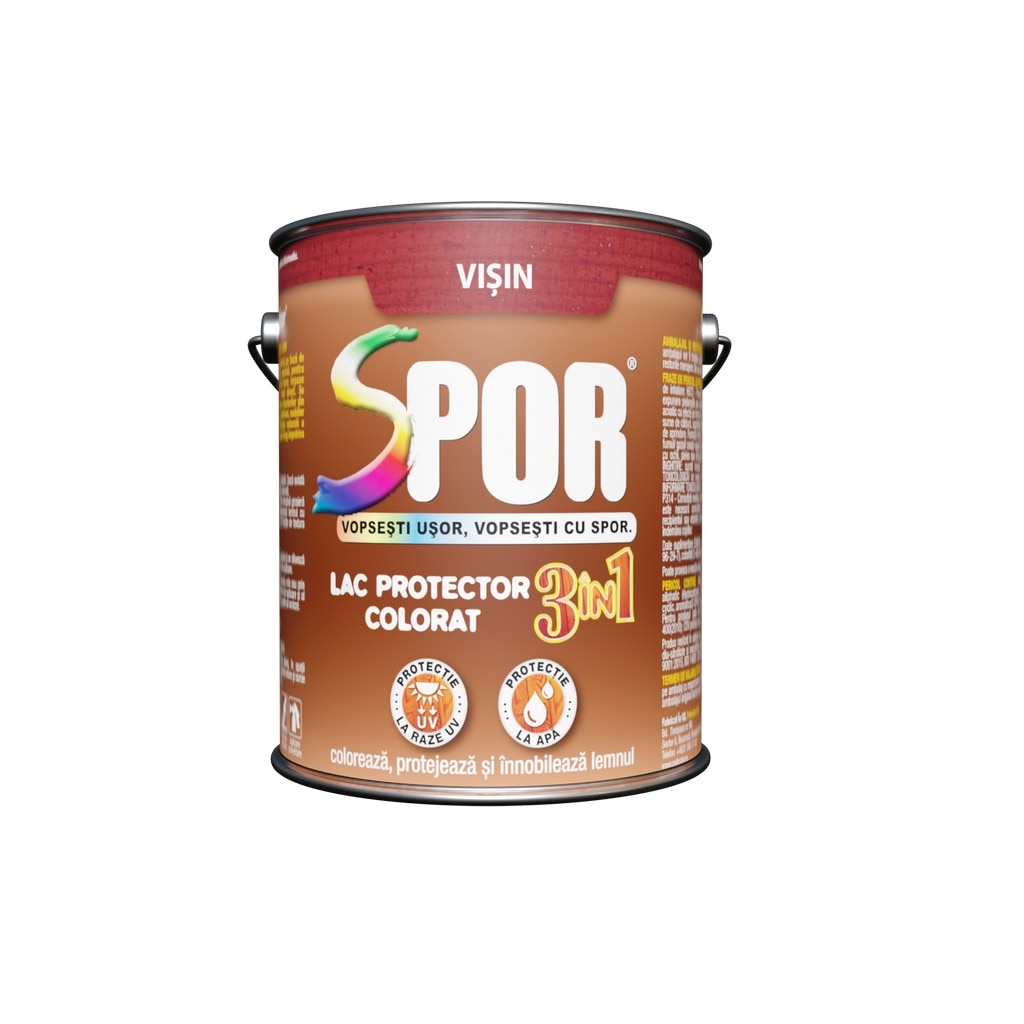 Lac pentru lemn, visin, 2.5 l • Spor