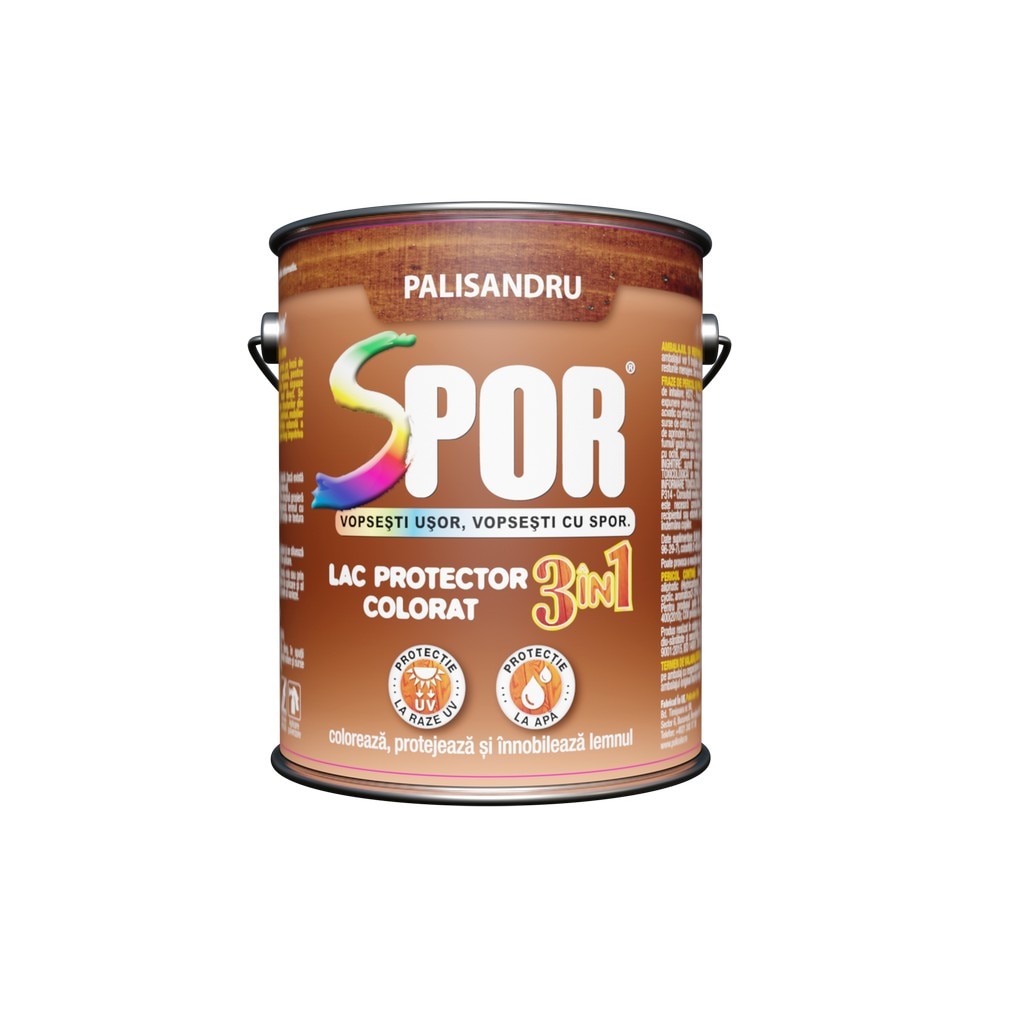 Lac pentru lemn, palisandru, 2.5 l • Spor