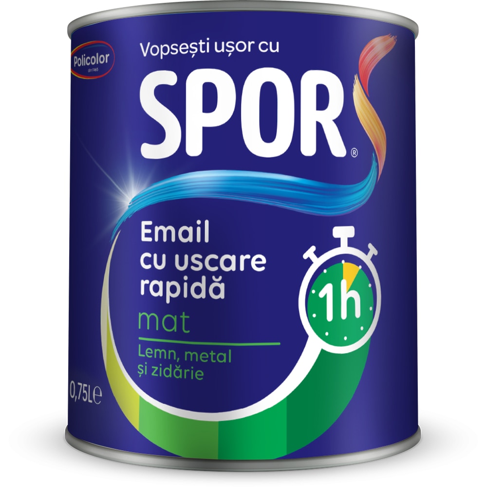 Email uscare rapida SPOR, interior/exterior, alb, 750 ml