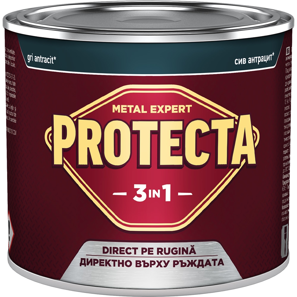 Email 3in1 Protecta, gri antracit RAL7016, 500 ml