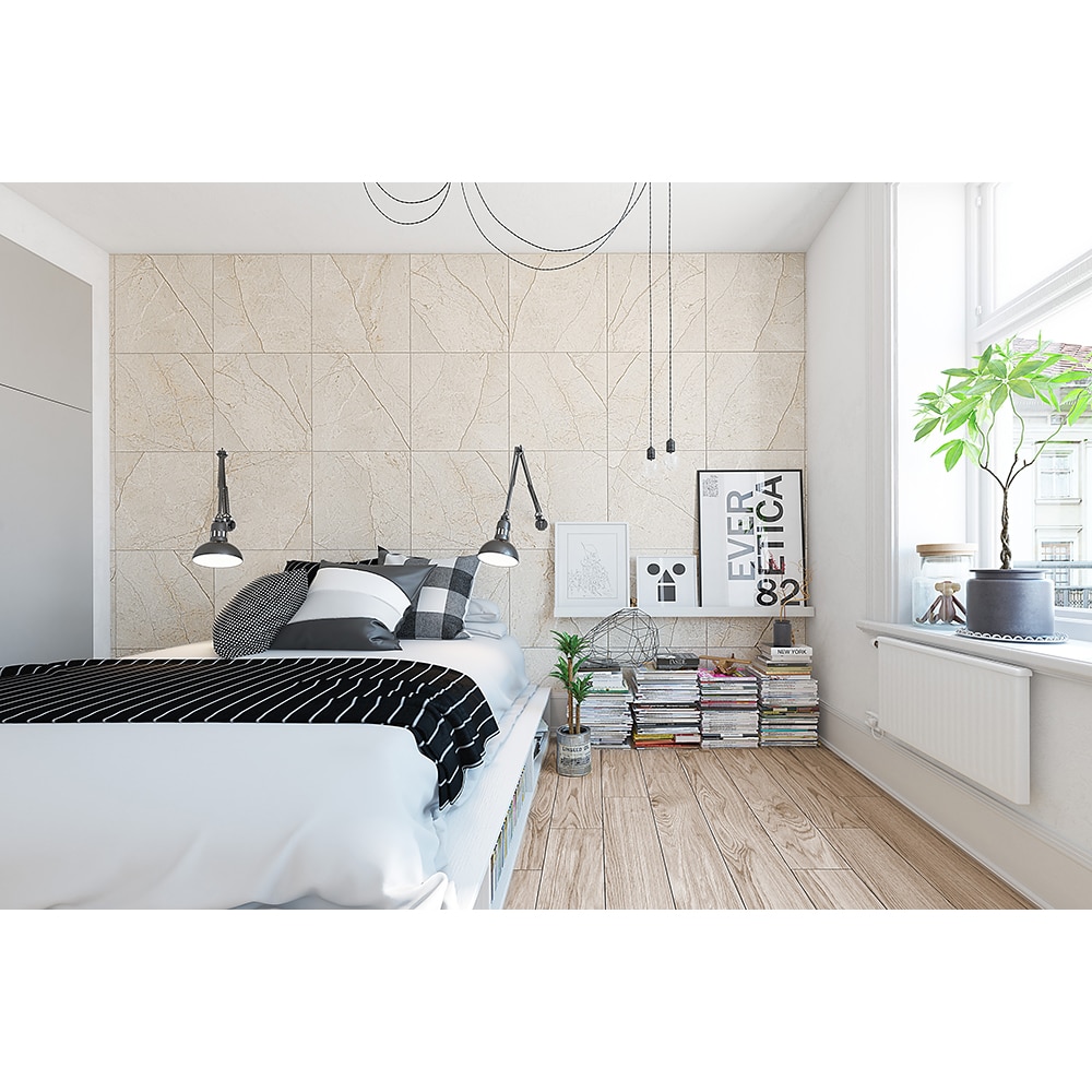 Gresie interior si exterior Arena, 60 x 120 cm, grosime 8.5 mm, 1.44 m2, bej marmura