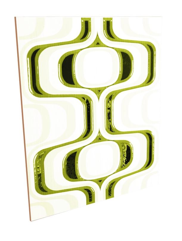 Medalion interior, verde, 40 x 25 x 0,8 cm  Kai Marina