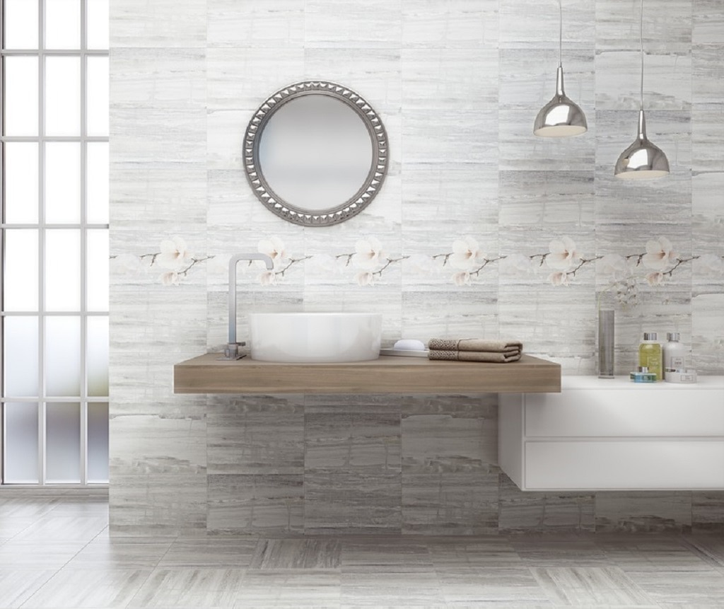 Faianta interior, gri, 40 x 25 x 0.8 cm, 1.2 mp, mat  Kai 