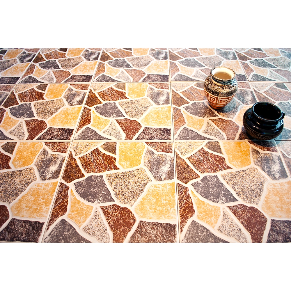 Gresie exterior Garden, 33.3 x 33.3 cm, grosime 7 mm, 1.663 m2, maro deschis piatra