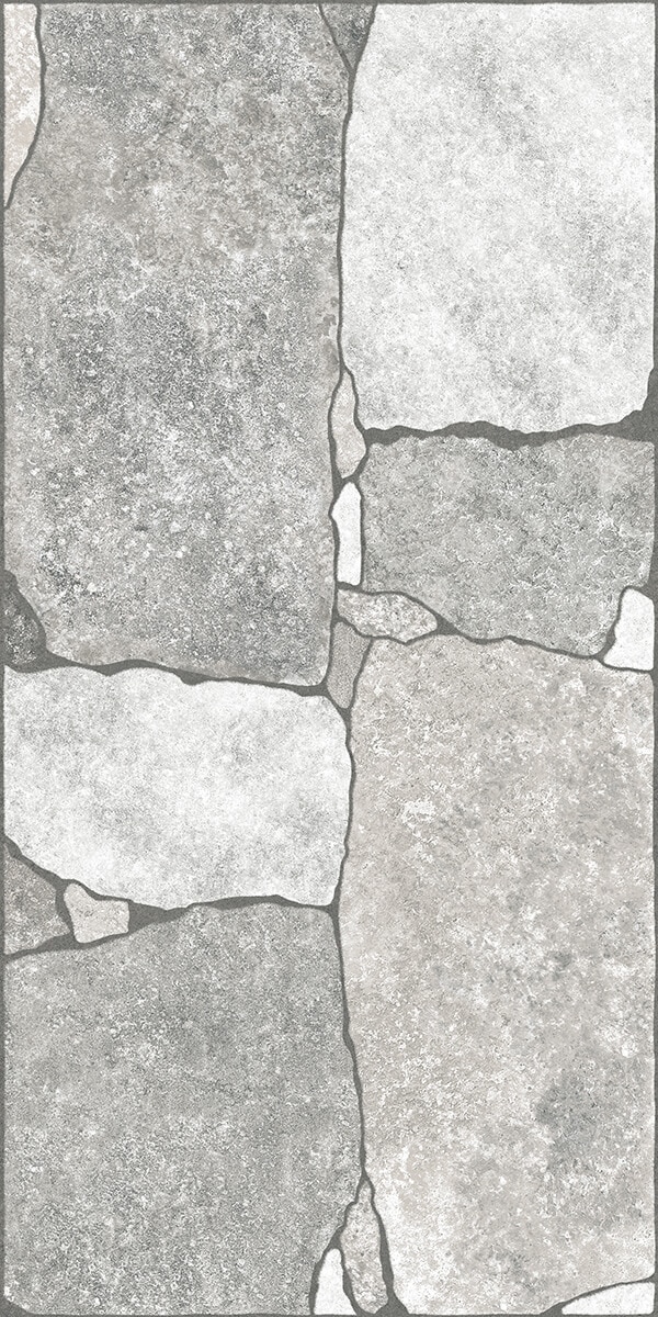 Gresie exterior Roccia, 30 x 60 cm, grosime 8.5 mm, 1.62 m2, gri deschis piatra