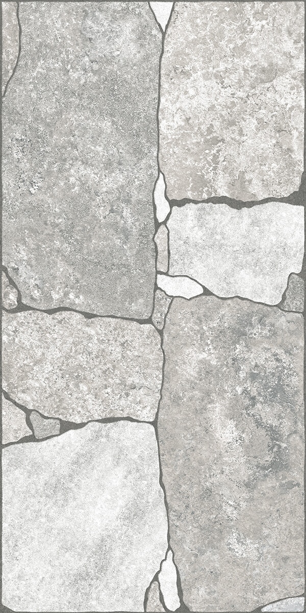 Gresie exterior Roccia, 30 x 60 cm, grosime 8.5 mm, 1.62 m2, gri deschis piatra