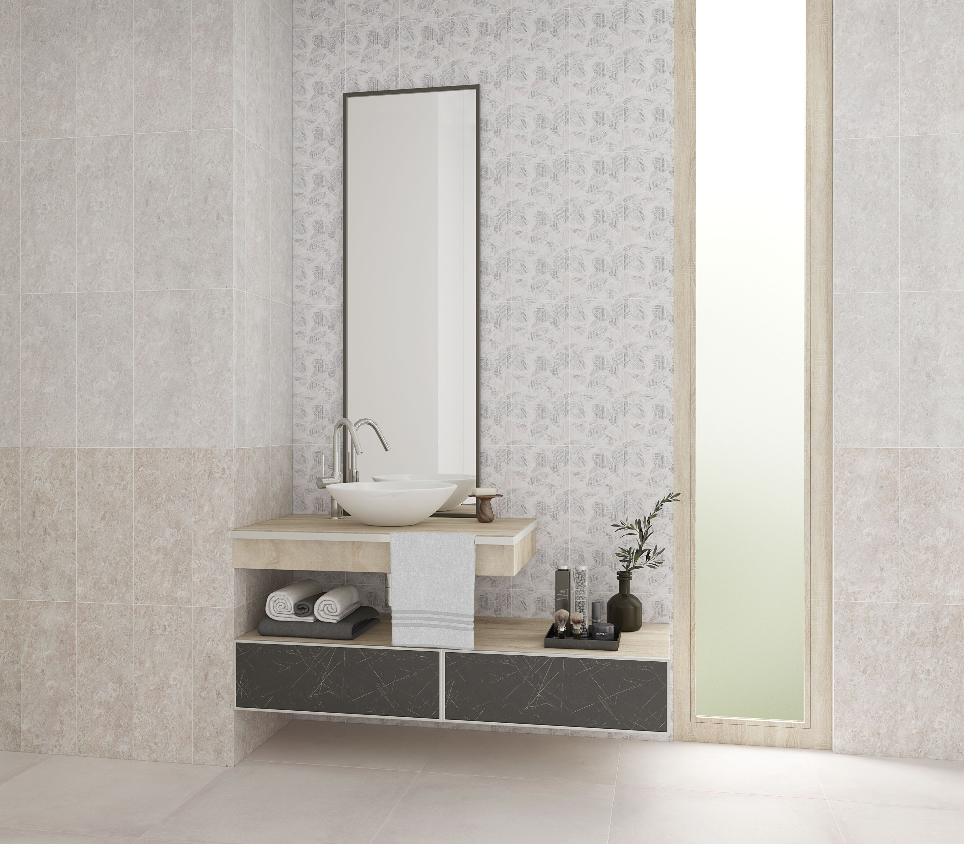 Gresie interior Kai, bej, ceramica portelanata, 33,3 x 33,3 cm, 1.56 mp/cutie