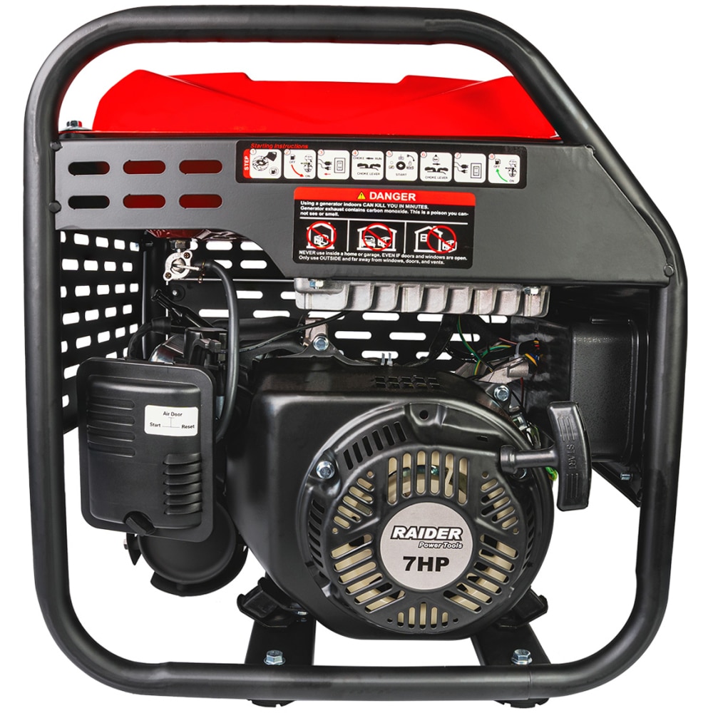 Generator de curent electric RAIDER RD-GG20, 4200W, 4 timpi, benzina