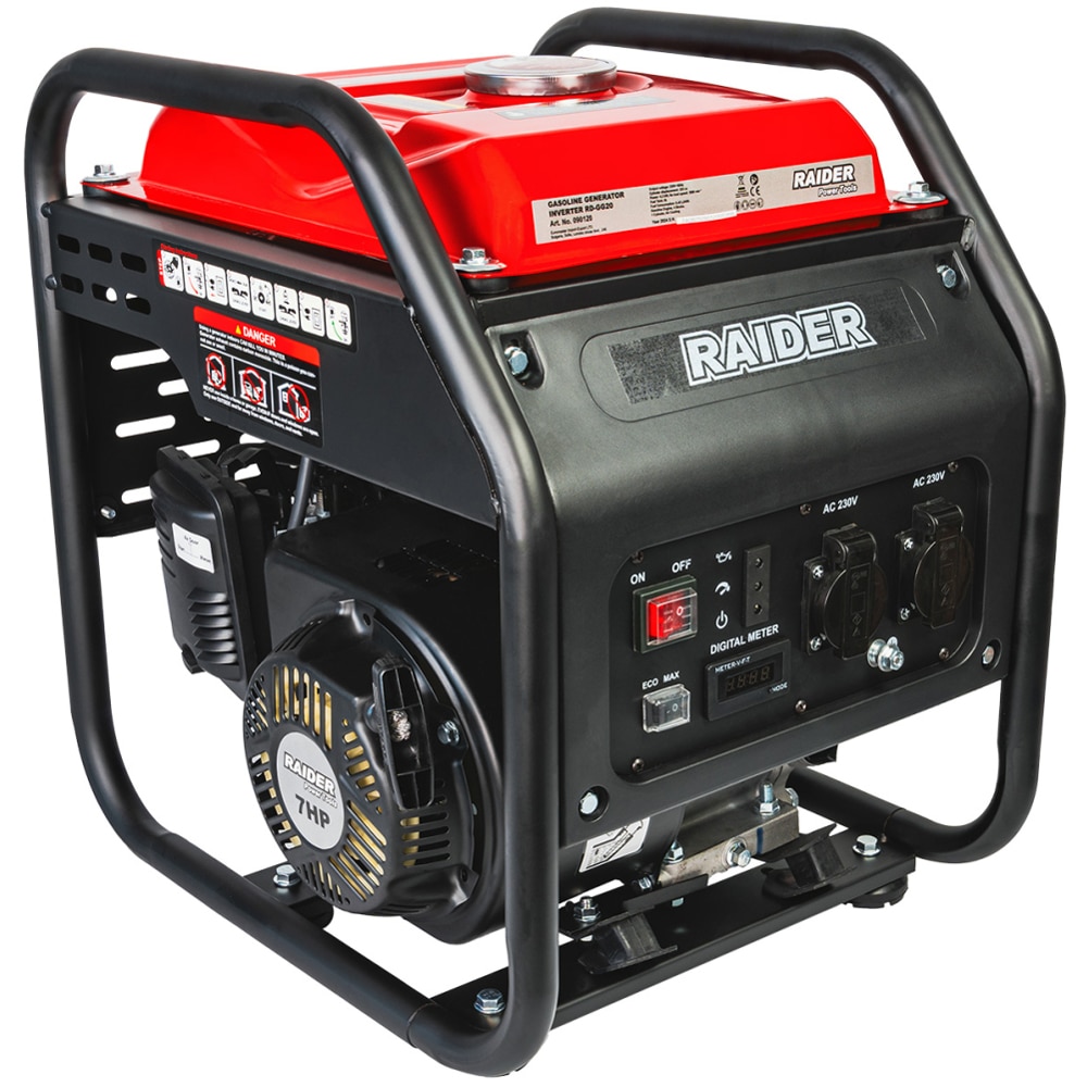 Generator de curent electric RAIDER RD-GG20, 4200W, 4 timpi, benzina