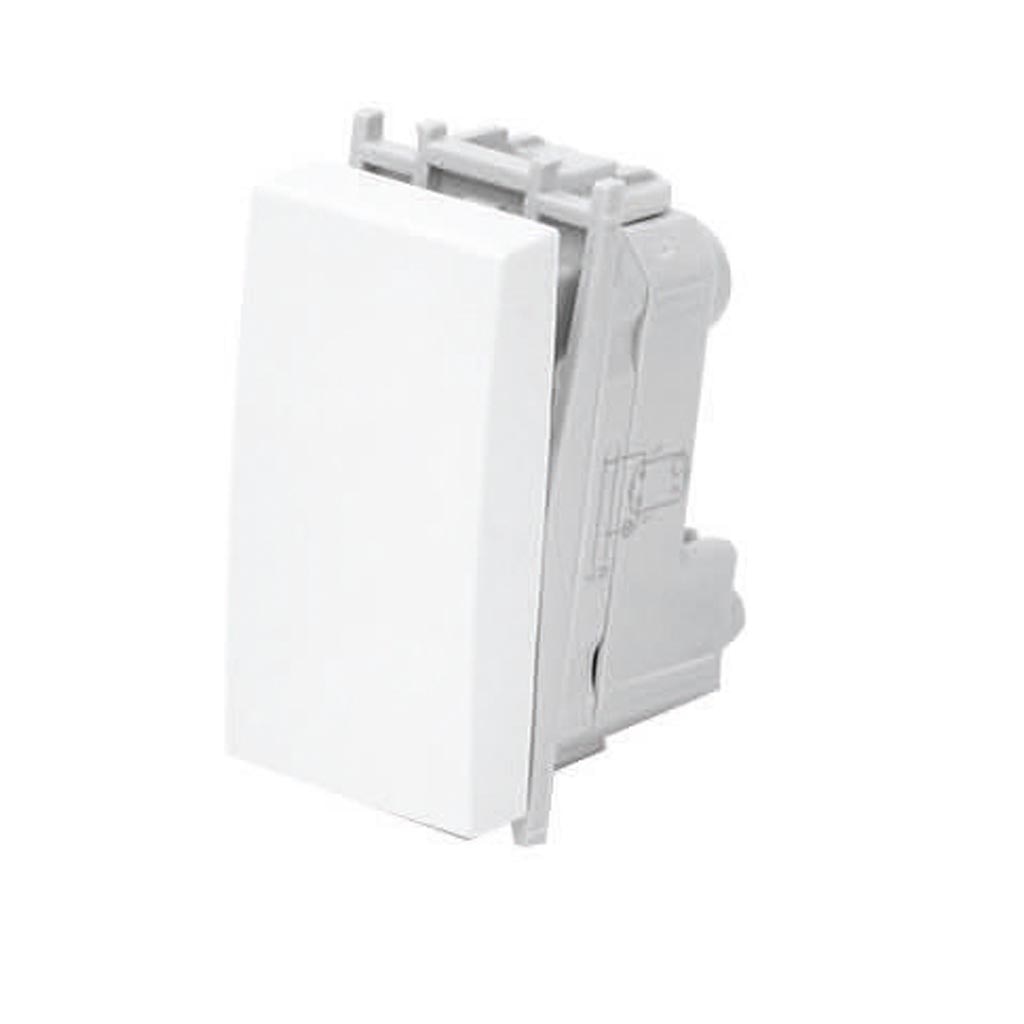 Intrerupator, 1 modul, 16 A, 250 V, alb  Tem Modul