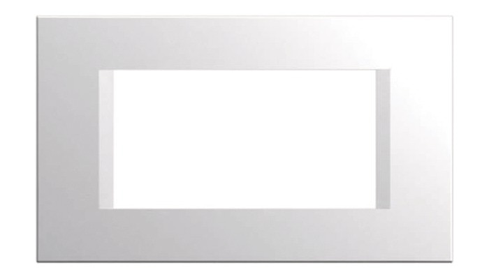 Rama line 4 posturi, alb, TEM MODUL