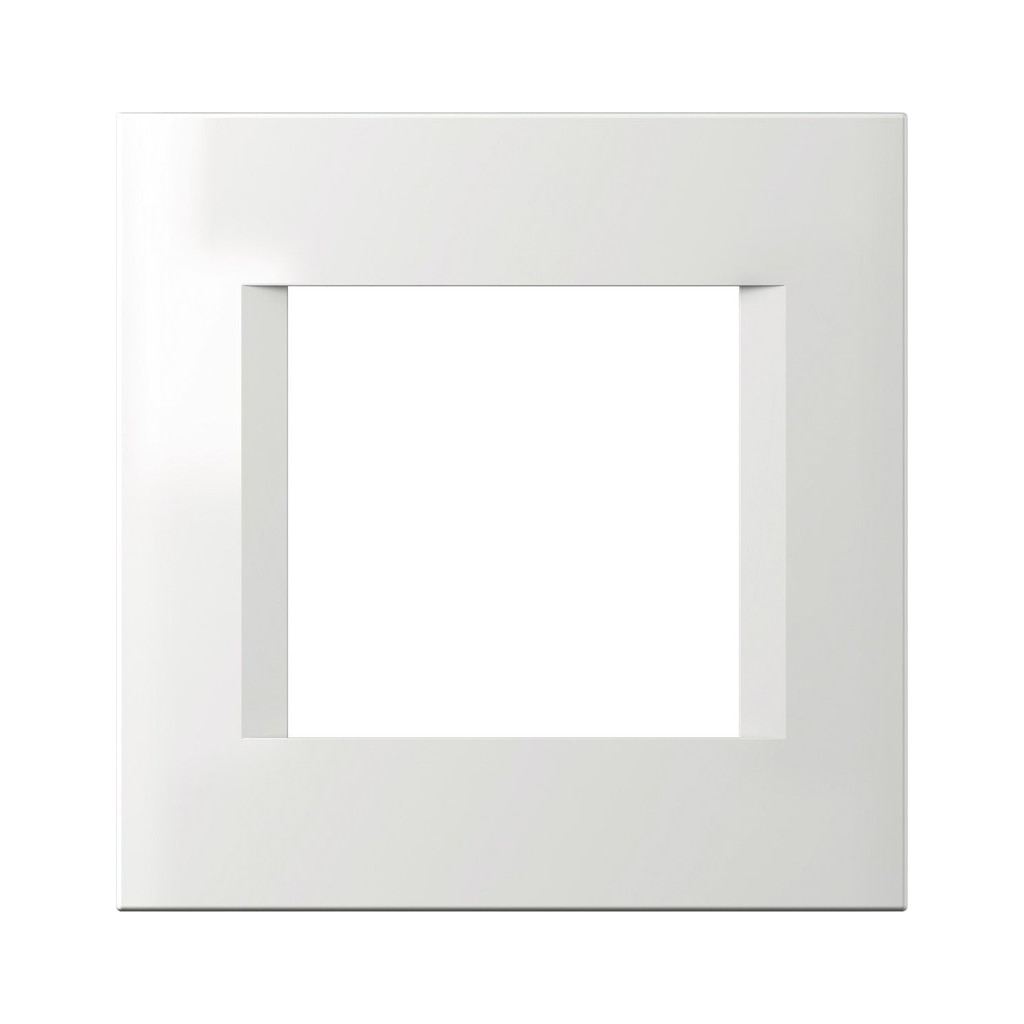 Rama line 2 posturi, alb, TEM MODUL