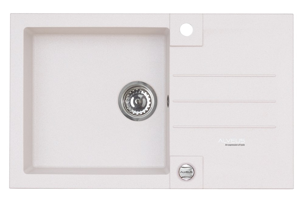 Chiuveta bucatarie granit, reversibila, ROCK 130 G11, 78 x 48 cm, adancime 18 cm, gri  Alveus