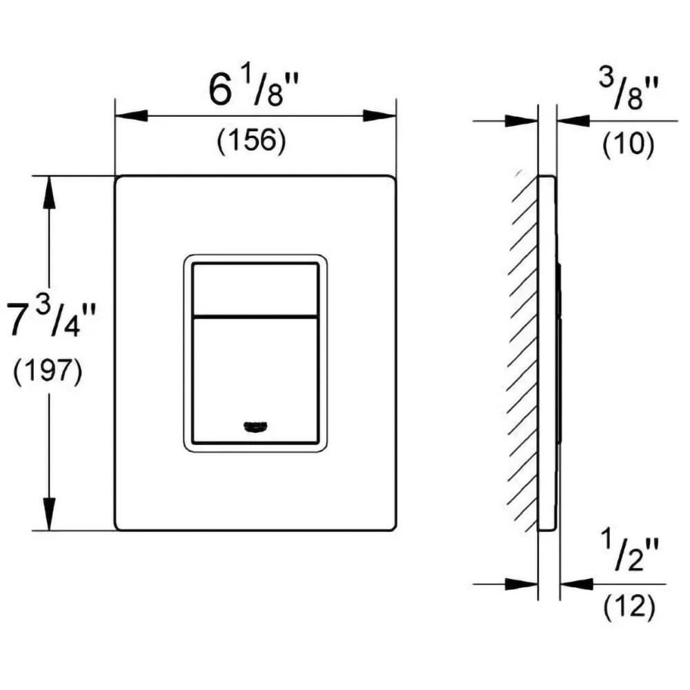 Clapeta actionare GROHE Skate Cosmopolitan 38732BR0, dubla actionare, titanium
