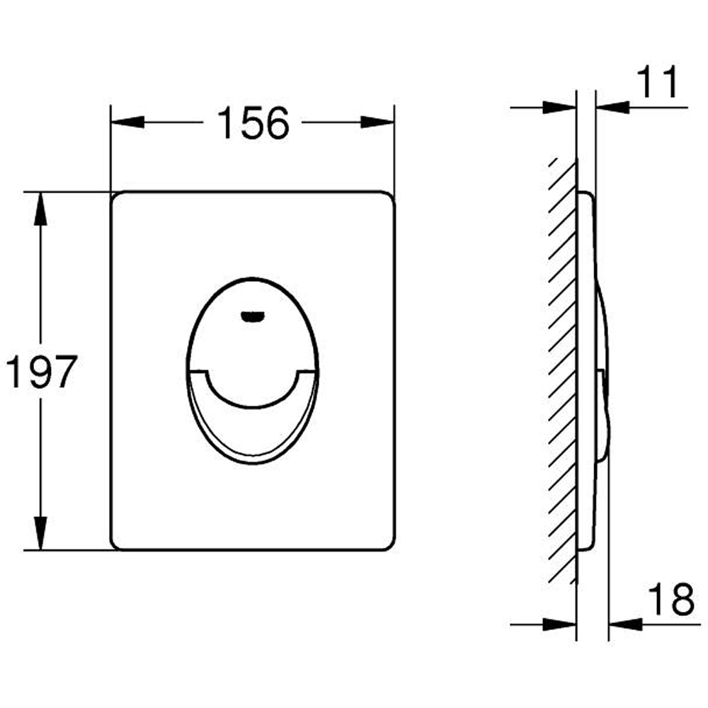 Clapeta actionare GROHE Start 38964SH0, dubla actionare, alb