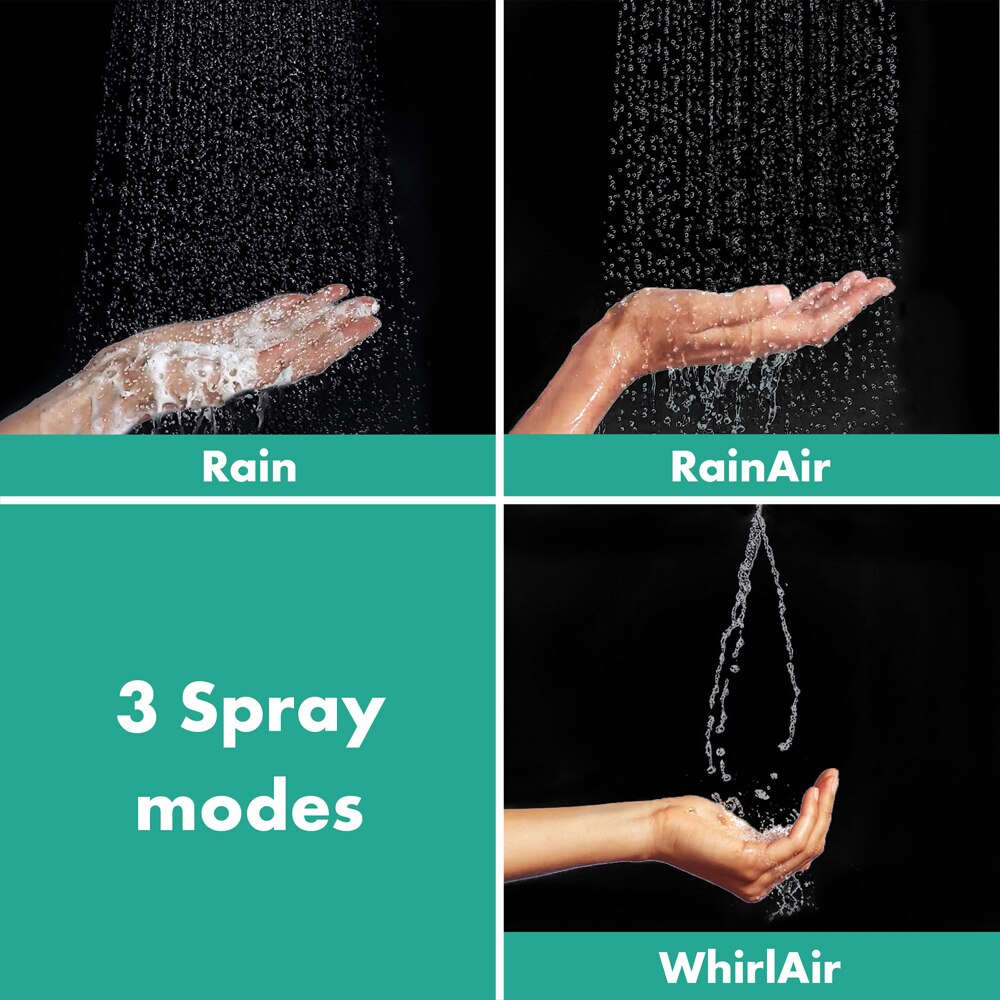 Para dus Hansgrohe Raindance Select E 120 26520670, 3 functii, negru