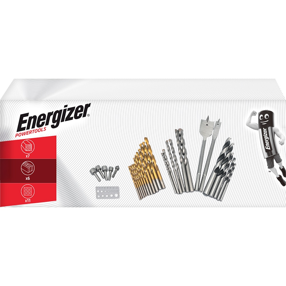 Set Burghie si Freze ENERGIZER 3BIK00, 30 bucati