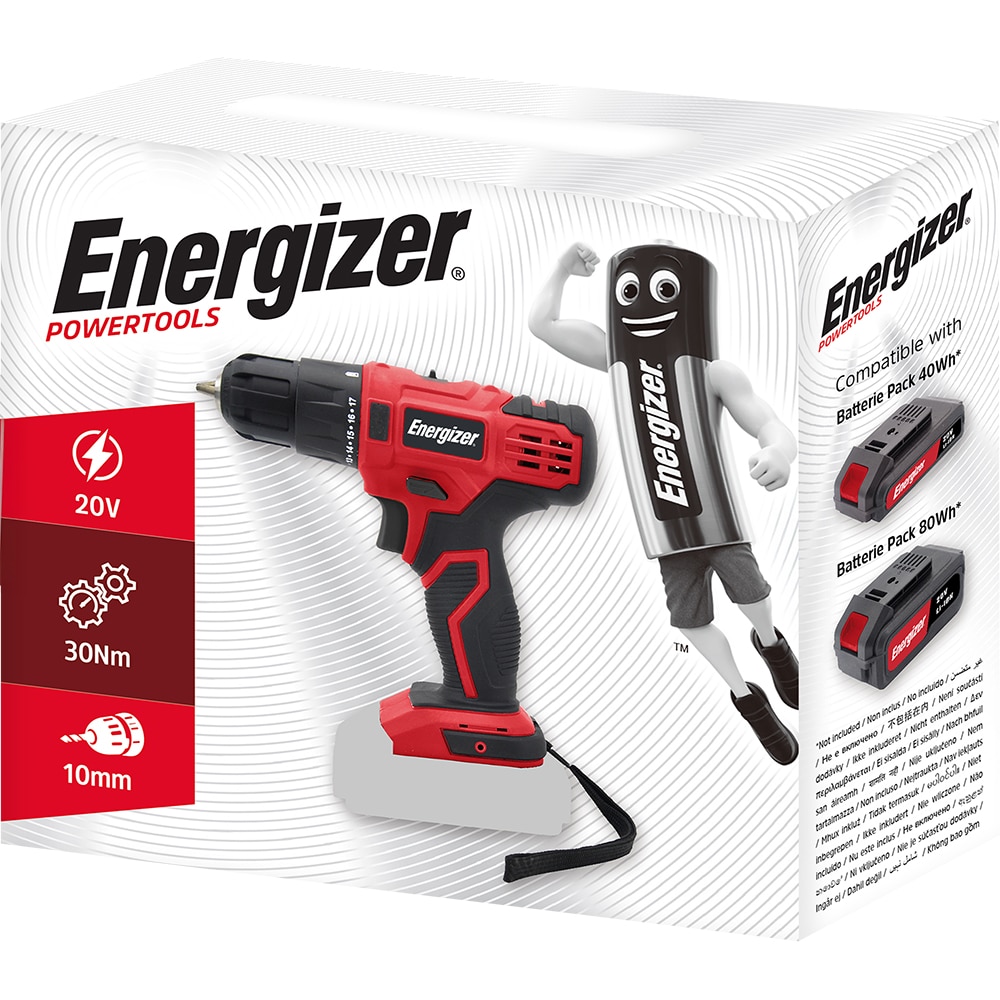 Masina de gaurit si insurubat (bormasina) ENERGIZER 3DR023, 20V, 30Nm, 1300rpm