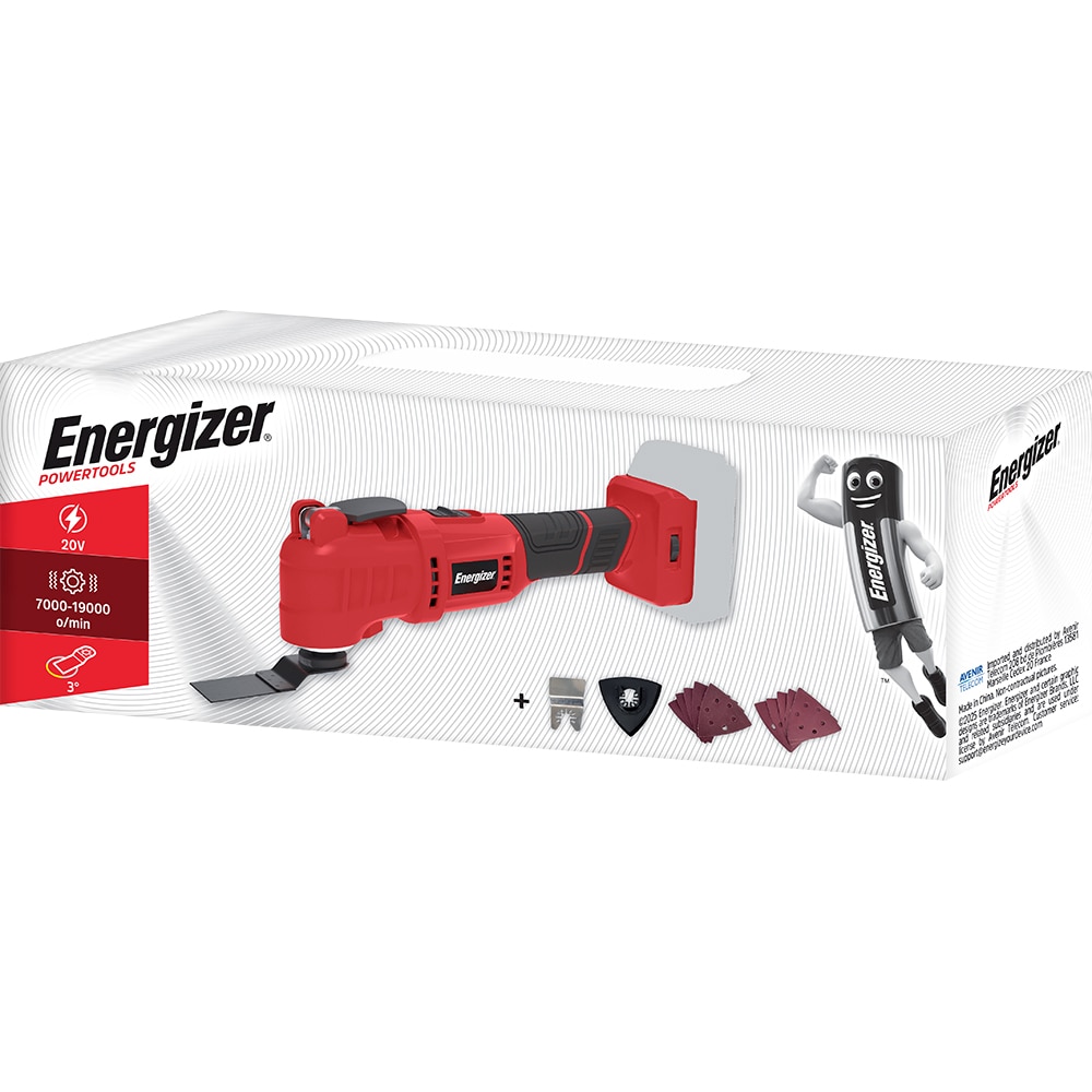Unealta Multifunctionala ENERGIZER 3MT08, 20V, 19000 opm,6viteze, set accesorii inclus
