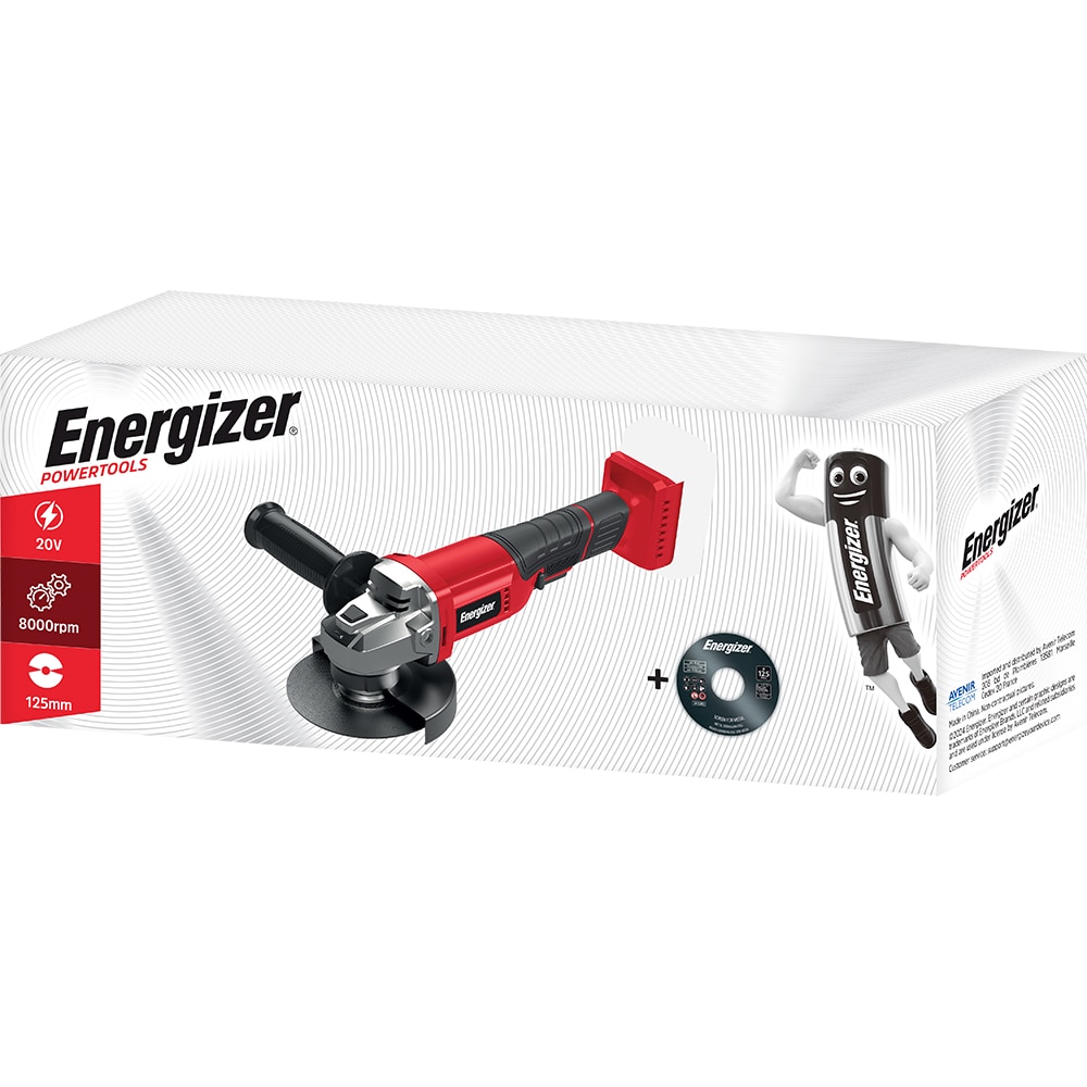 Polizor unghiular ENERGIZER 3SA05, 125mm, 20V