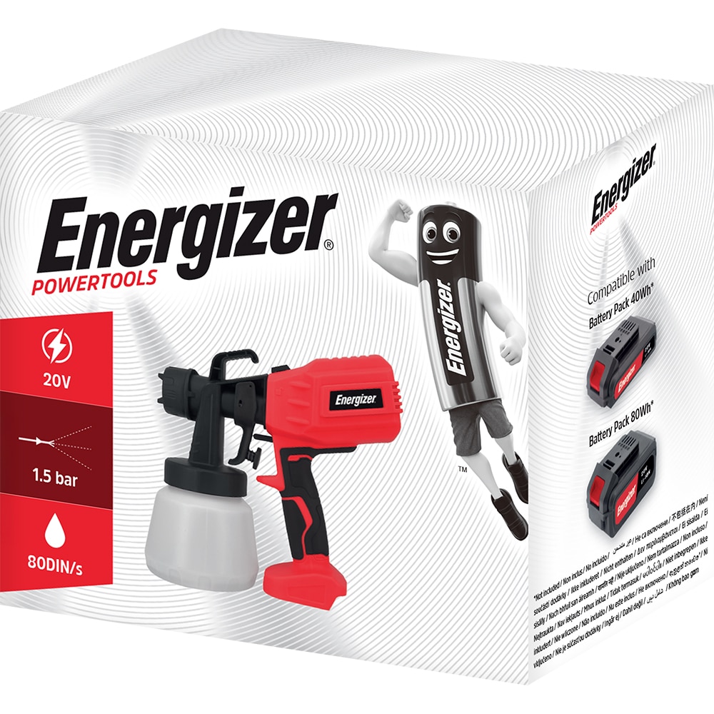 Pistol pentru vopsit ENERGIZER 3SG02, 20V, 800ml
