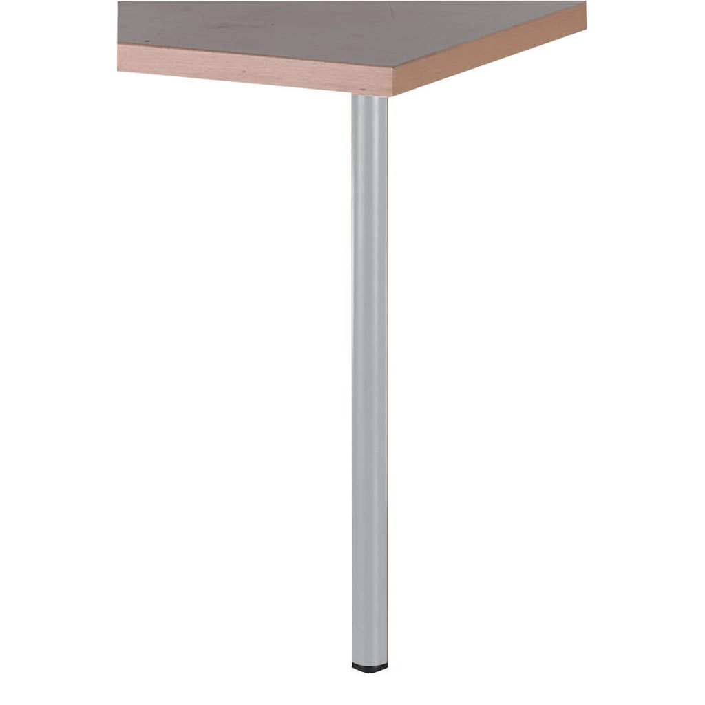 Picior rotund, 30 x 800 mm, argintiu
