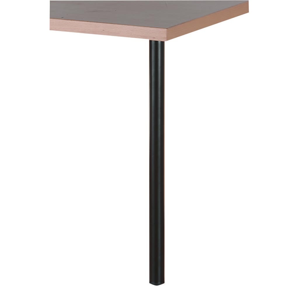 Picior rotund 30 x 600 mm, negru