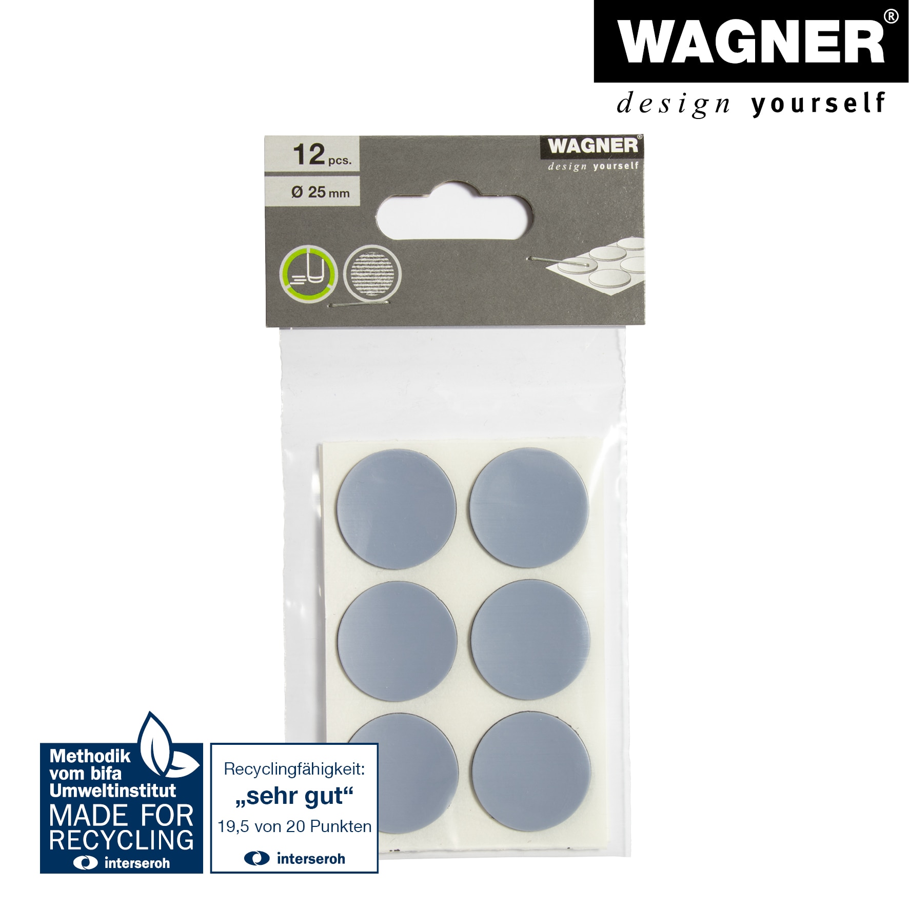 Patina adeziva, 25 x 1.5 mm, gri