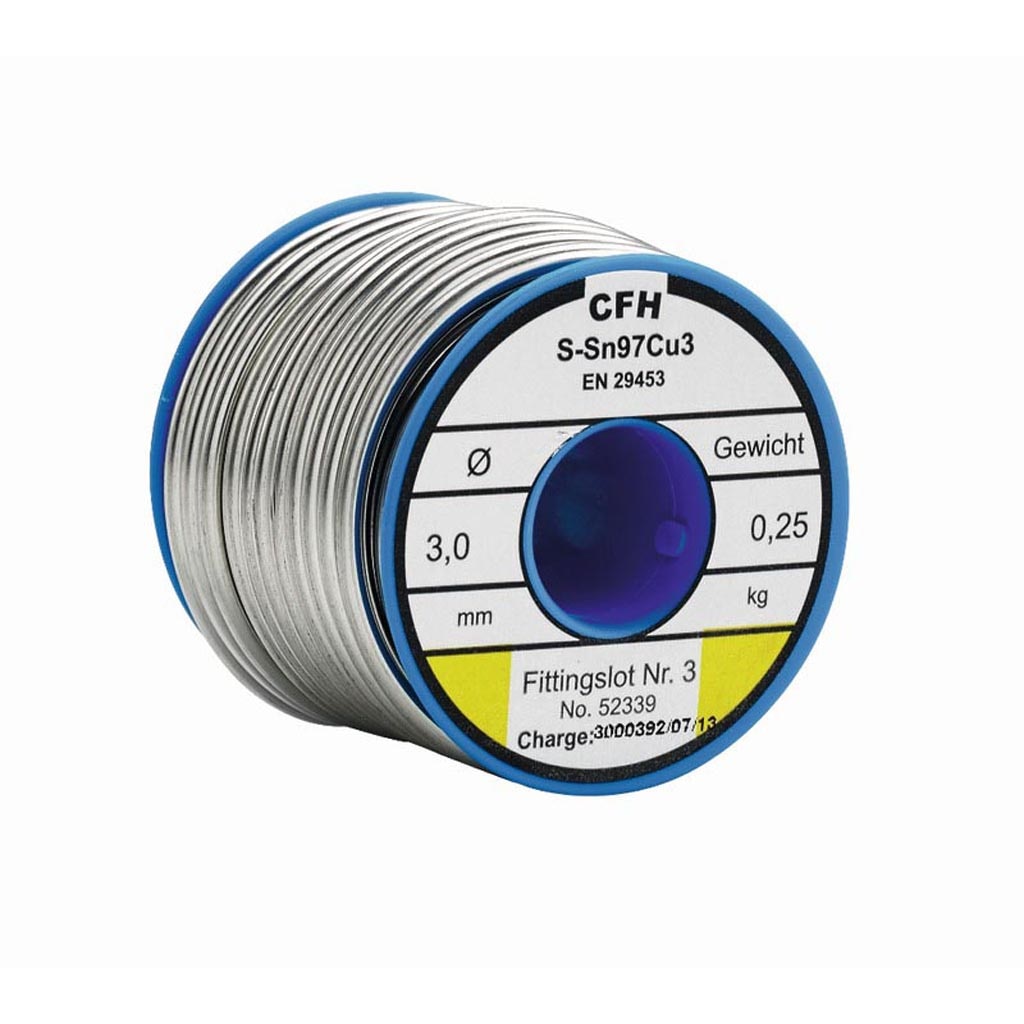 Fludor pentru lipit fitinguri, 3 mm, 250 g • CFH