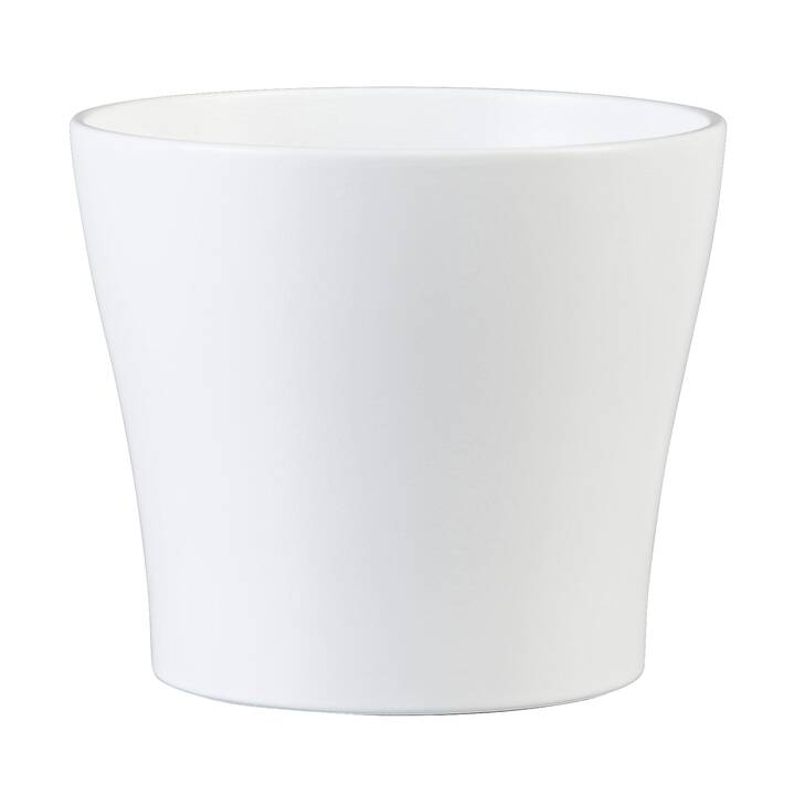 Ghiveci, rotund alb, 27 cm  Scheurich