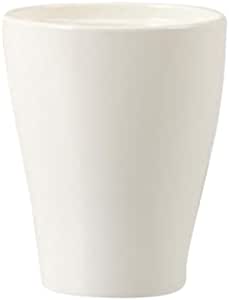 Ghiveci, conic alb, 16.2 cm • Scheurich