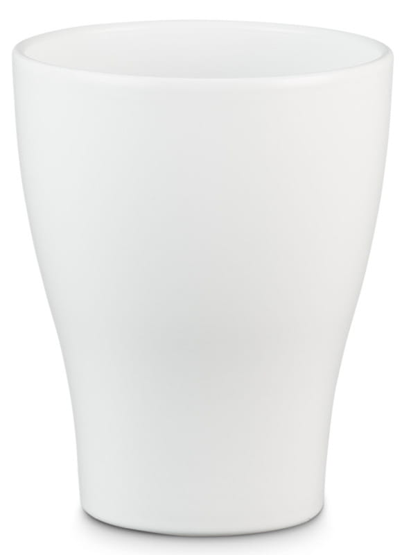 Ghiveci orhidee, conic alb, 10.1 cm • Scheurich