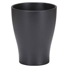 Ghiveci, conic negru, 16.2 cm • Scheurich