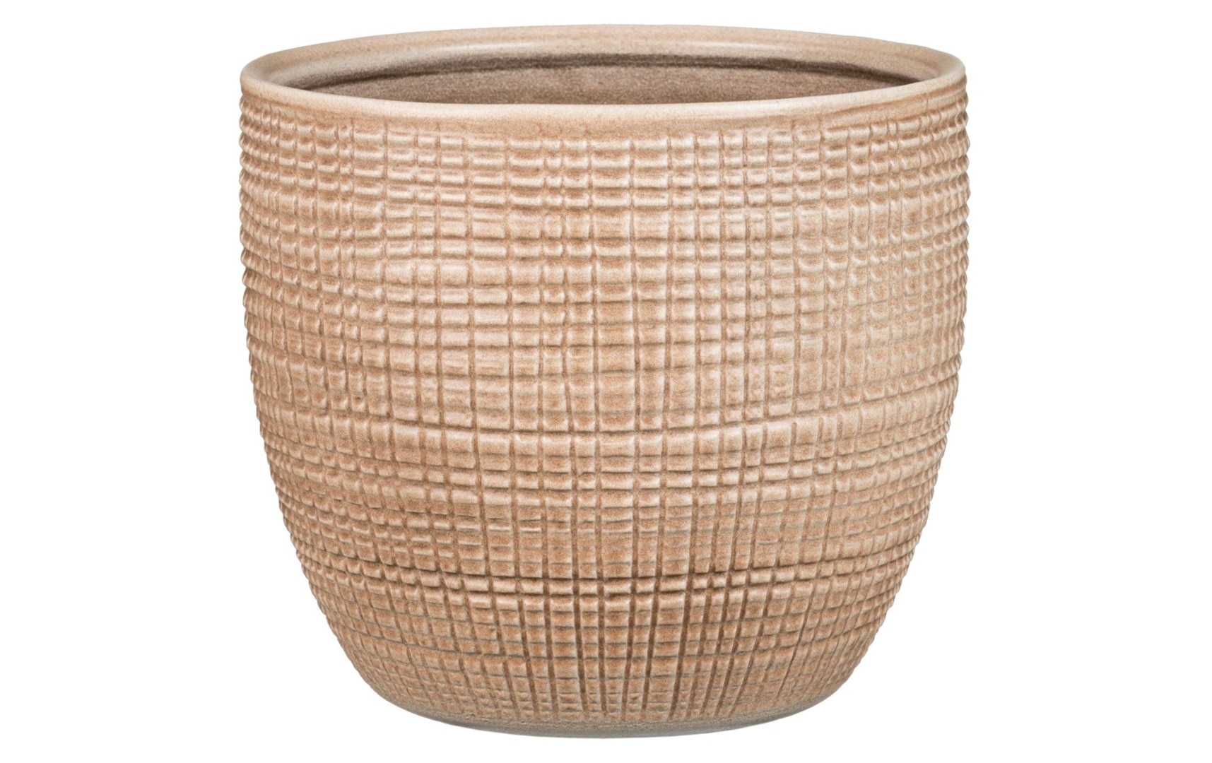 Ghiveci, rotund bej, 15.6 cm  Scheurich