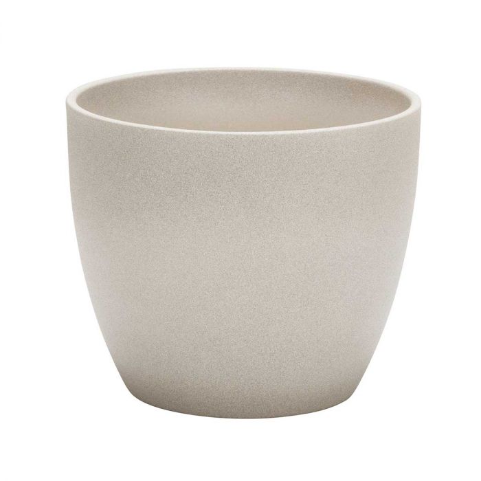 Ghiveci, rotund crem, 22 cm  Scheurich