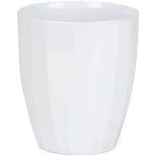 Ghiveci, rotund alb Alaska, 14 cm  Scheurich