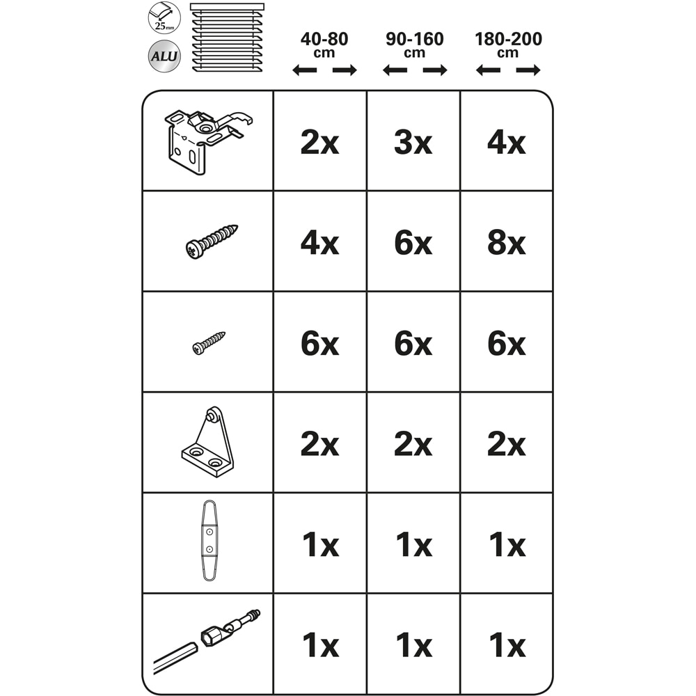 Jaluzea GARDINIA, opac, aluminiu, 40 x 175 cm, argintiu