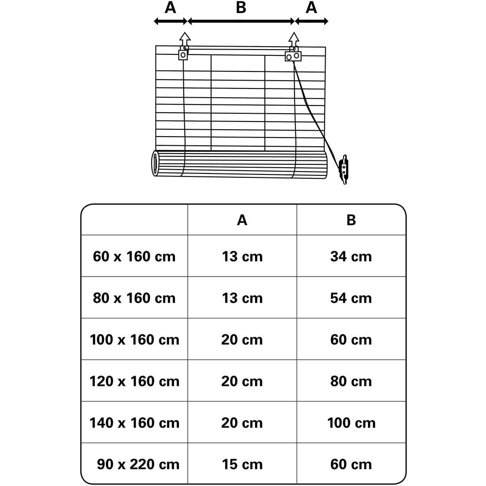 Rulou GARDINIA, semiopac, bambus, 80 x 160 cm, natur