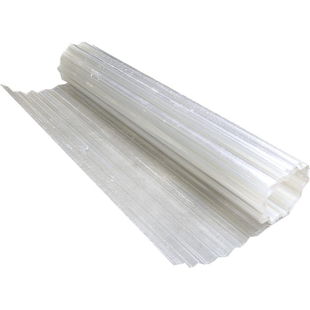 Rulou ondulat din poliester, 2 x 10 m, incolor